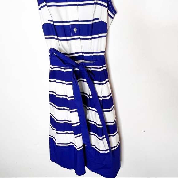 Milly for Design Nation Blue & White Striped Dress SZ 2 - Picture 4 of 9